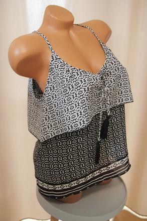 Čierno biely top, s/m, s