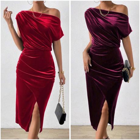 Červené a cviklové šaty, 164 / 170 / l / m / xl