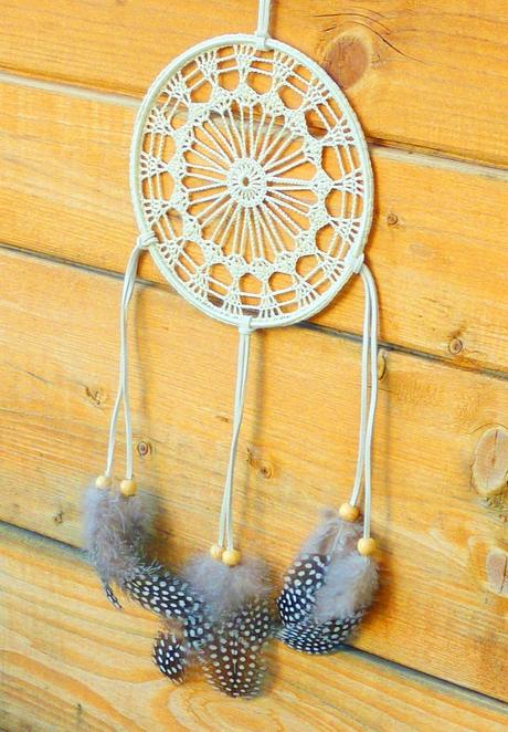 Lapač snov, svetlobéžový,