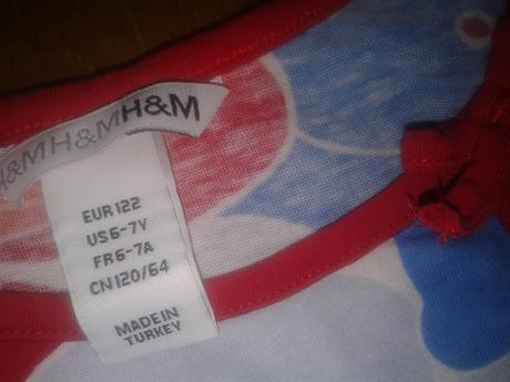 Bavlnené šaty, h&m,122