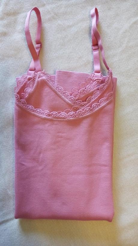 Lilavé elastické vrúbkované tielko s/l, m