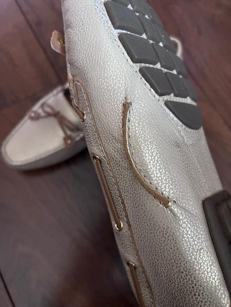 Kožené zlaté mokasíny clarks, clarks,41