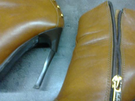 Hnedé kožené kotníky, 35