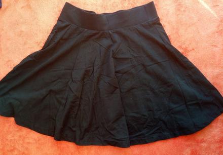 Čierna suknička clokhouse, xs