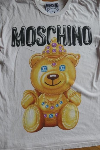 Moschino icon bear original luxusne dlhsie tricko, moschino,s