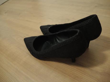 Čierne semišové lodičky, graceland,40