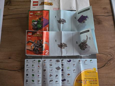 Lego super heroes 76065 (1+2)+76066 (1+2), 