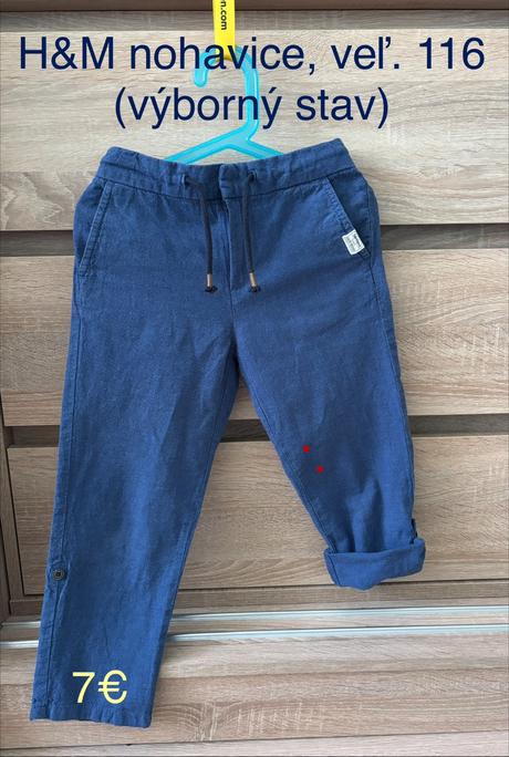 Nohavice h&m veľ. 116, h&m,116