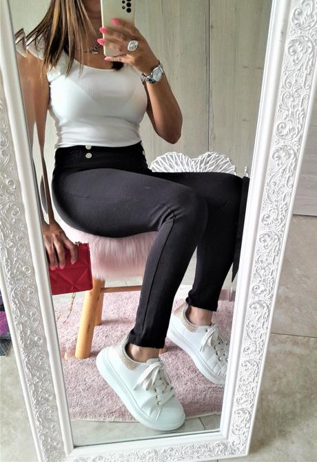 Legíny s gombičkami-m/l, m