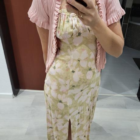 S midi saty s razporkom, h&m,36