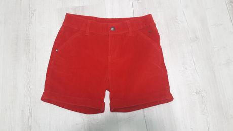 Menčestrové sýtočervené krátke nohavice, tcm,146