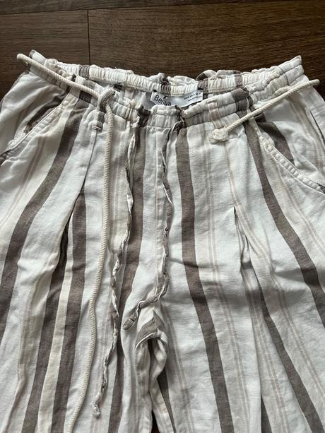 Plátené letné nohavice, bershka,xs