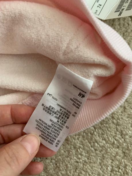 Bundicka s kapucňou hm, veľkosť 74, h&m,74