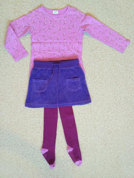 Sukňa lindex + tričko f&f veľ. 110, lindex,104
