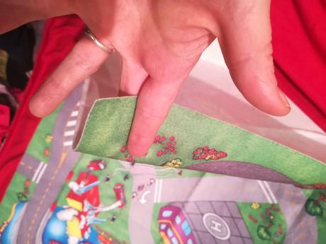 Koberček s cestičkami pre autíčka, tenký,