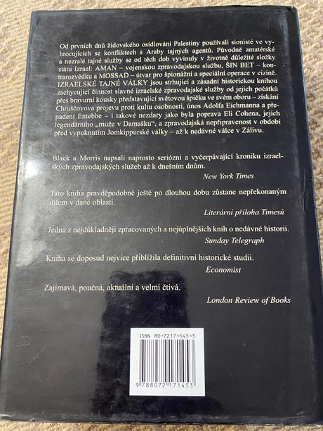 Mossad izraelské tajné války  ian black benny morr, 