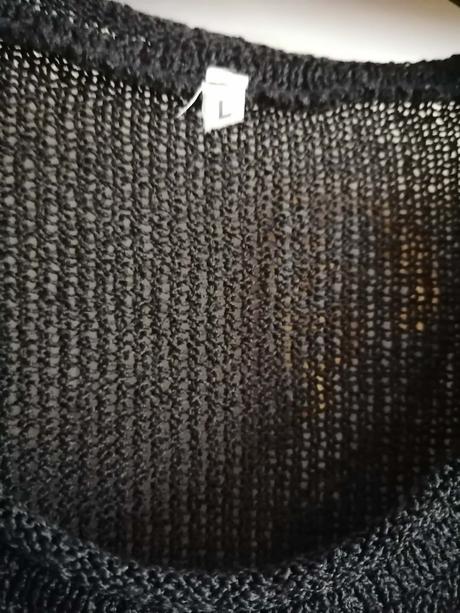 Upletový asymetrický pulover, l