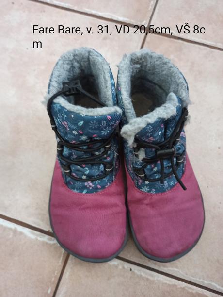 Zimné topánky fare bare s membránou, fare,31