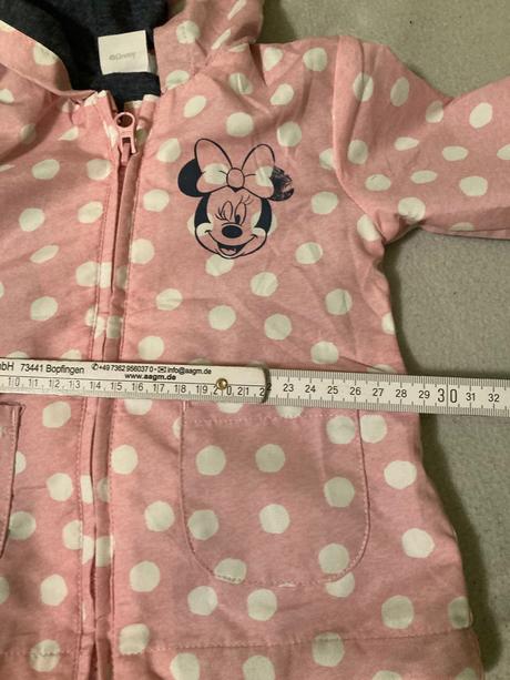 Pekna minie ružová bunda bodkovana, f&f,74