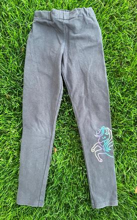 Mierne zateplené legíny jednorožec unicorn, h&m,122