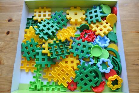 Edukačná stavebnica vista blok flora 4 - 85 dielov, 