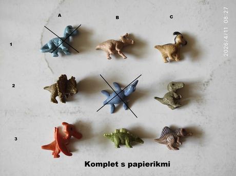 Kinder dino, velka noc, star wars, stranger things, 