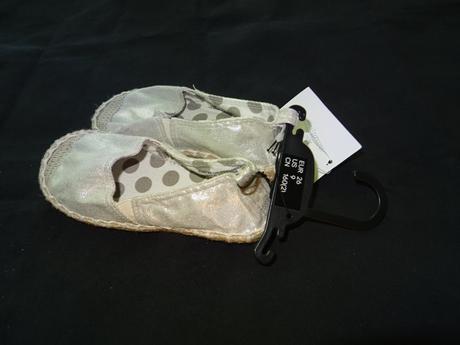 Strieborné espadrilky, h&m,26