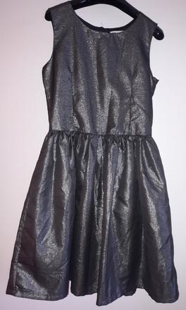 Strieborné šaty, h&m,s