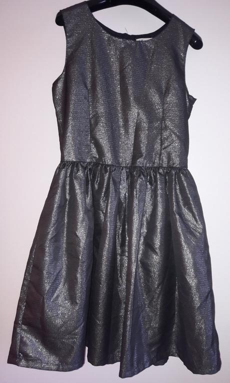 Strieborné šaty, h&m,s