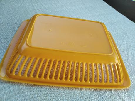 Retro košíček - žltý, 