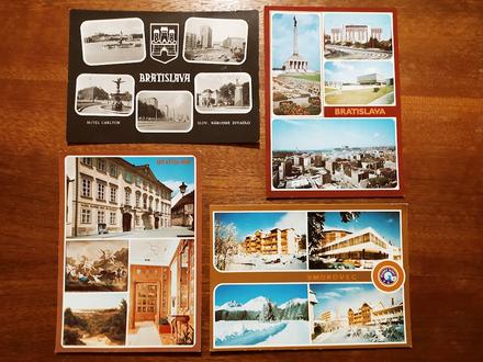 Pohľadnice z čias socializmu - mesta, 