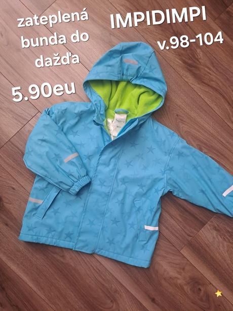 Zateplená bunda do dažďa, impidimpi,98