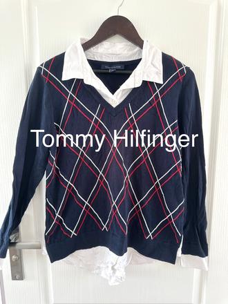 Štýlový vintage sveter tommy hilfiger, tommy hilfiger,l