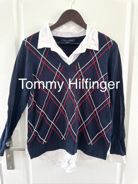Štýlový vintage sveter tommy hilfiger, tommy hilfiger,l