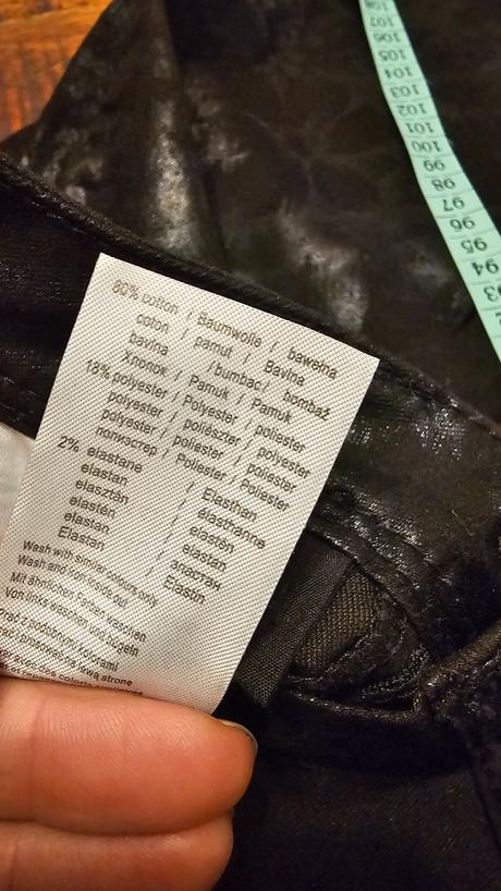 Lesklé nohavice elastické, orsay,xs