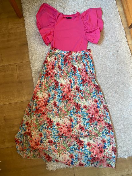 Sukňa h&m a body zara vel 38/m, h&m,38