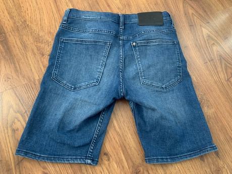 Riflové kraťasy, denim,140