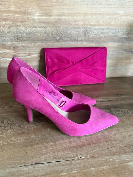 Semišové lodičky s kabelkou, 40