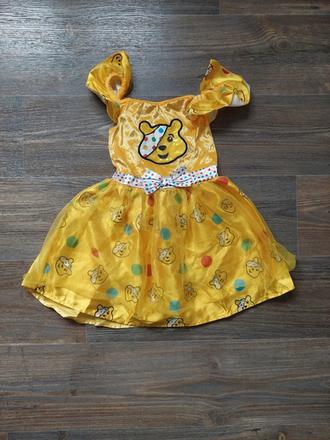 Macko pudsey karnevalové šaty veľ.122-128, 