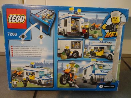 Lego policajné auto - preprava väzňa, 