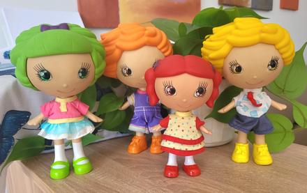 Vzácne retro bábiky fruit kiss kids (gigo),