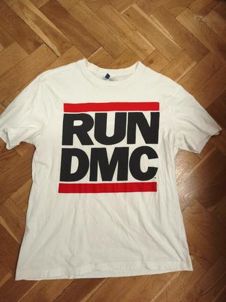 Tričko run dmc biele, h&m,m