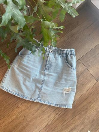 Trendy riflova pohodlna sukňa top stav ju že, 164