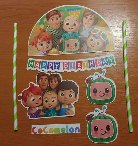 Tortový zápich cocomelon rodinka,
