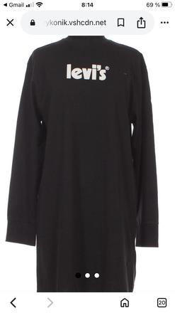 Mikinové šaty, levis,l