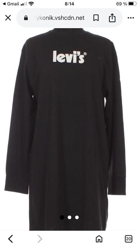 Mikinové šaty, levis,l