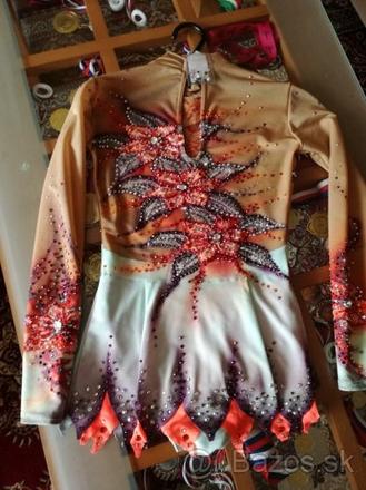 Dres na modernú gymnastiku veľ.140-146, 