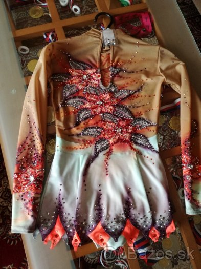 Dres na modernú gymnastiku veľ.140-146, 