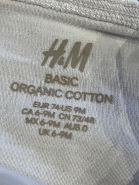 Dievčenské body s čerešňami h&m (74), h&m,74