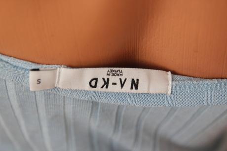 Bledo modrý body top, s, s